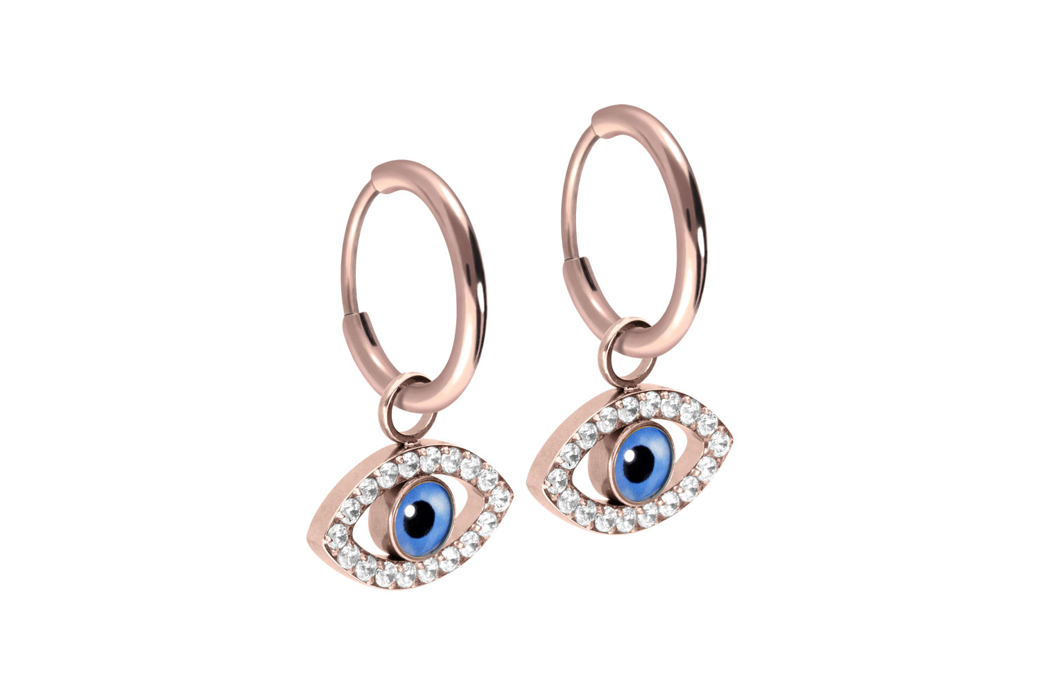 Titan Ohrclicker Creolen AUGE von Piercingline